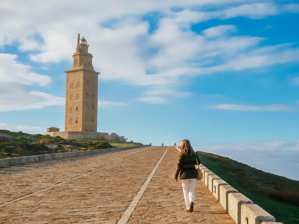 Torre de Hercules en La Coruña Galicia