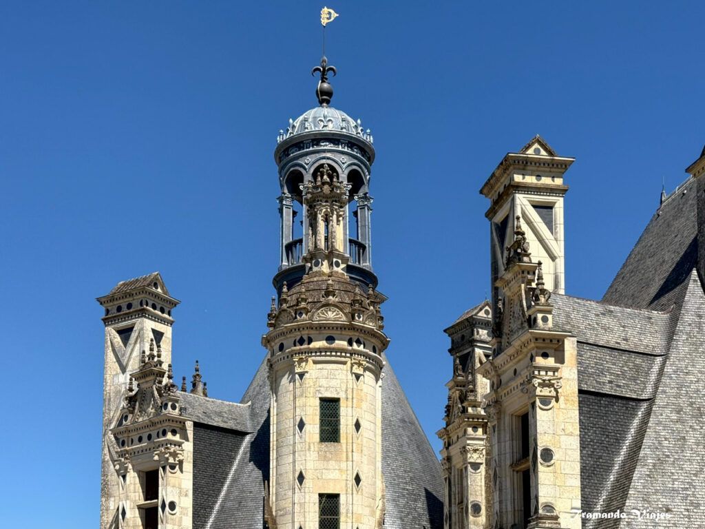 Torres y chimeneas renacentistas del Castillo de Chambord