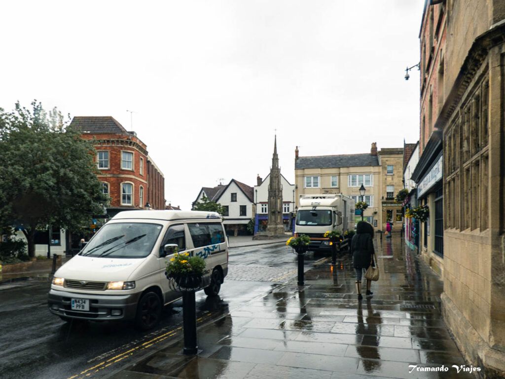 Centro histórico de Glastonbury en Somerset