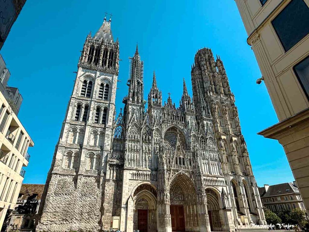 Fachada gótica de la Catedral de Notre-Dame de Rouen